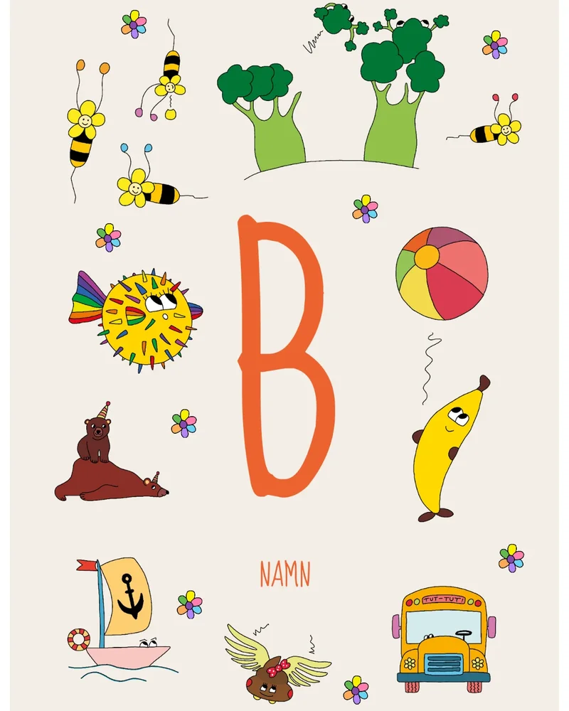ABC tavla – Personlig Namntavla