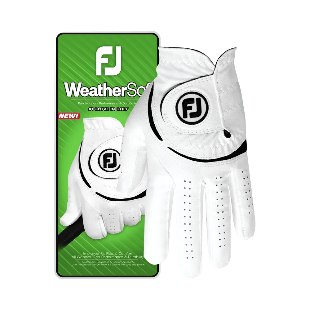 FootJoy WeatherSof Golfhandskar Herr - White Herr - Bild 2