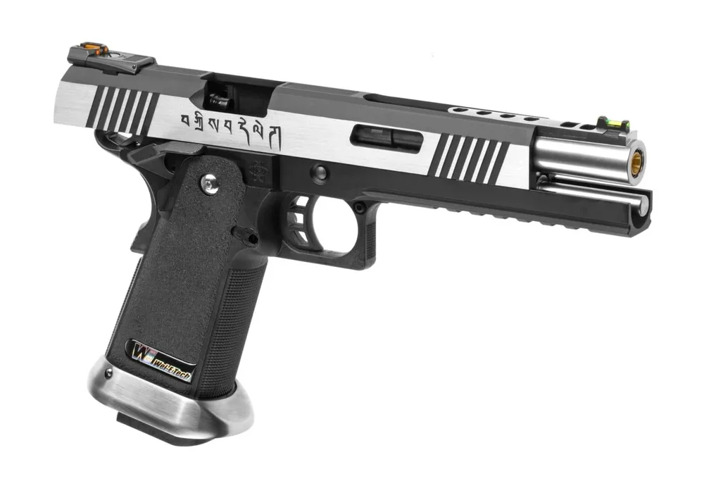 WE Hi-Capa 6 Force A Silver Barrel Full Metal GBB - Dual Tone - Bild 3