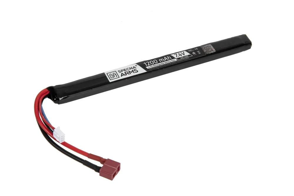 LiPo 7.4V 1200mAh 20C/40C Battery – T-Connect (Deans) – Under AK Dust Cover LiPo 7.4V 1200mAh 20C/40C Battery – T-Connect (Deans) – Under AK Dust Cover