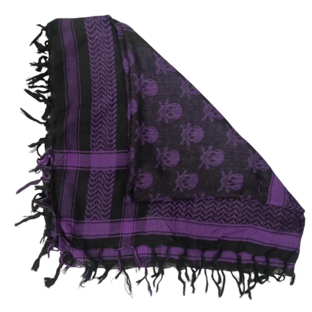 Palestinasjal keffiyeh Döskallar vit och svart - Bild 2