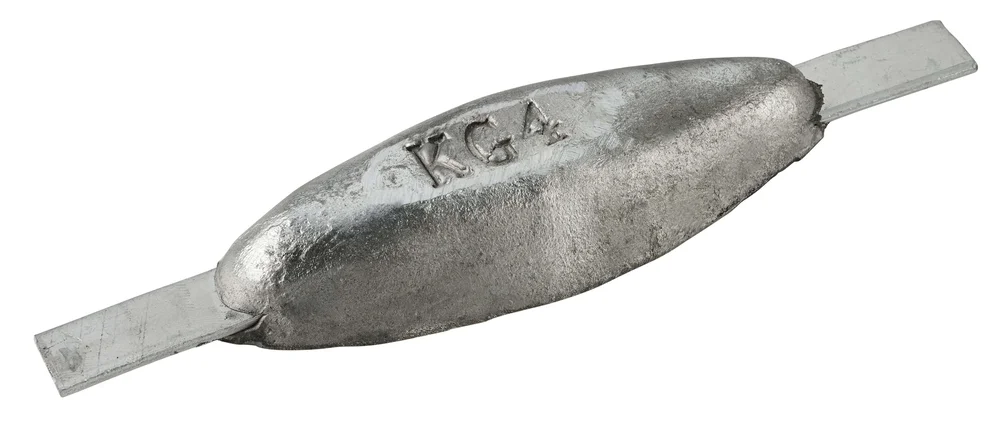 Magnesiumanod TYP 4 - 178*62*28, (260mm), ca 0.4kg/0,88lb. AZ63-1,5VDc - Bild 1