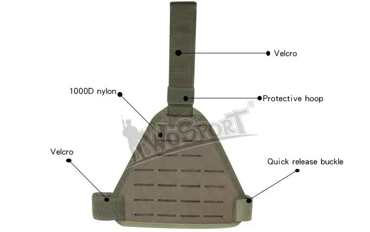 WST Laser-Cut Leg MOLLE Panel - Bild 3