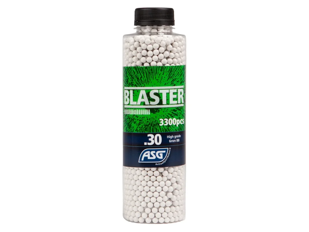 Blaster, 0,30g, airsoft BB, 3300 stk. flaske Blaster, 0,30g, airsoft BB, 3300 stk. flaske