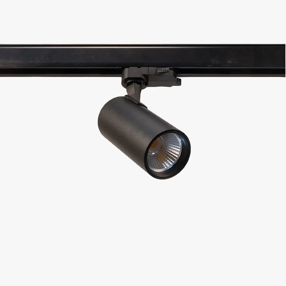 Spotlight 10W for 3-phase track – black ring Spotlight 10W for 3-phase track – black ring