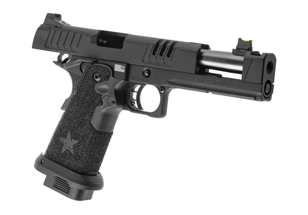 Army Armament Staccato XC 2011 GBB T8 Pistol with Muzzle Device - Black - Bild 3