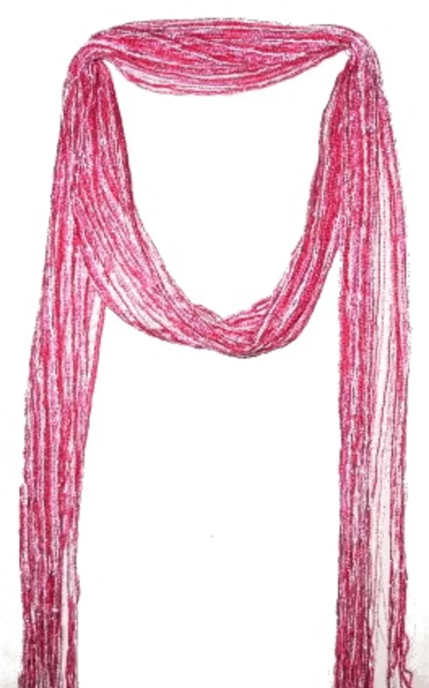 SOMMAR HALSDUK Randiga -Rosa och vit - Bild 1