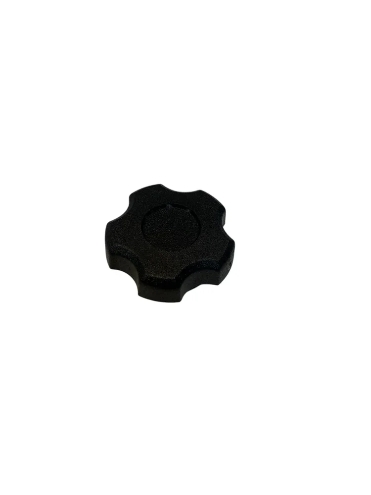 Knopp/ Mutter med gänga 1/4″-20 SS nylon skruvtyp 5-stjärnig form Svart