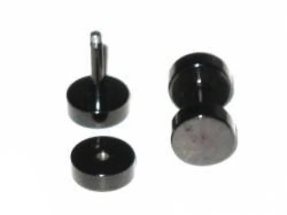 Fake Plugg - Svart- 8 mm / ett par - Bild 3