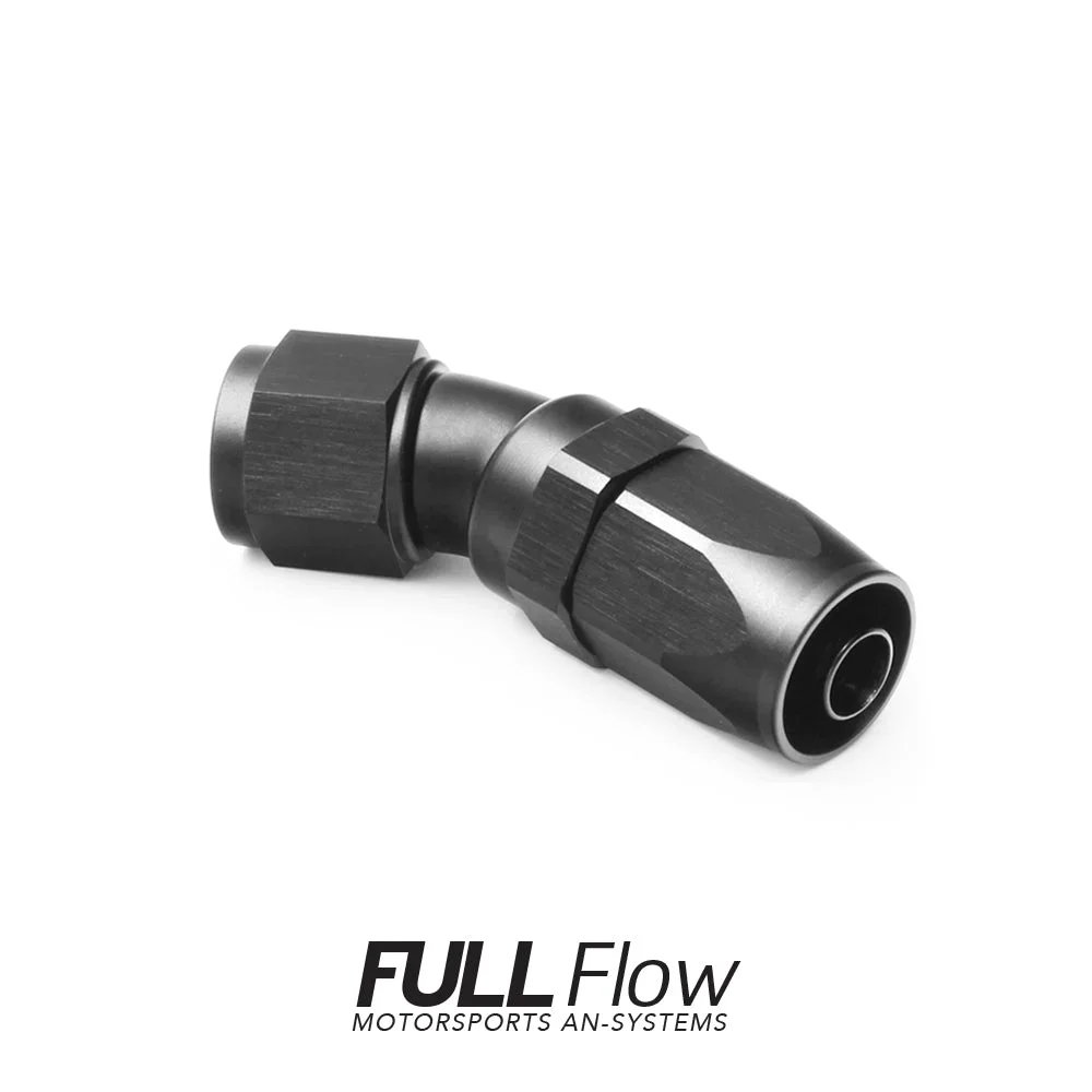 Full Flow AN Hose End Fitting 30 Degree AN-8 Full Flow AN Hose End Fitting 30 Degree AN-8