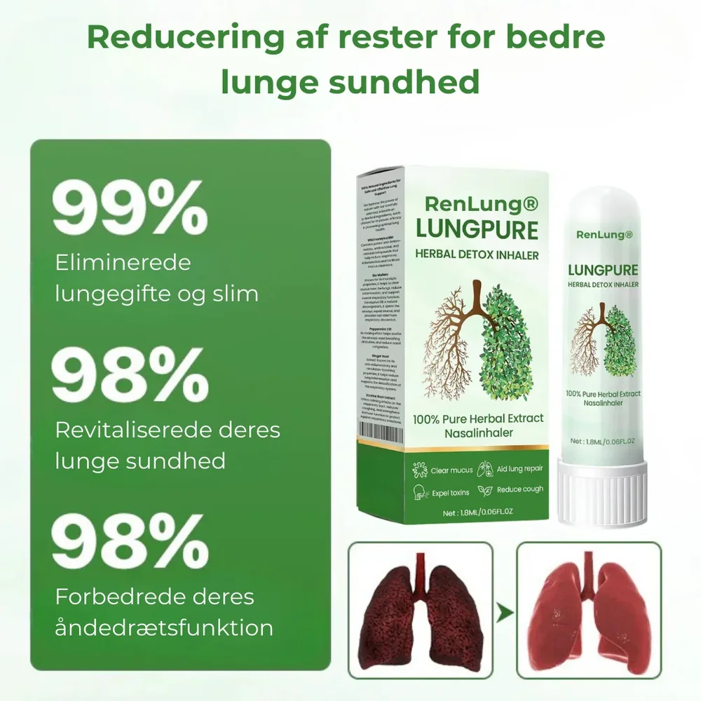 RenLung® Herbal Detox Inhaler | Snabb lindring på 15 minuter – andas lättare med RenLung® - Bild 3