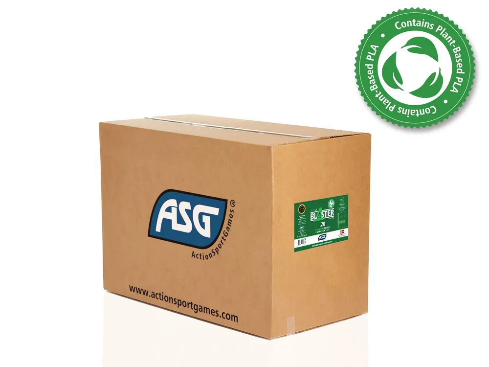 Alpha Blaster PLA kugler, 0,20 g - 20 kg kasse