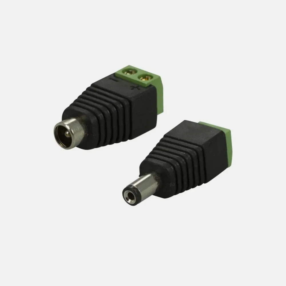 Terminalblock Hona med DC-hona eller hane 5,5x2,1 mm - Bild 1