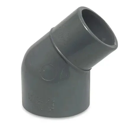 PVC Vinkel 45gr 63mm hona/hane PVC Vinkel 45gr 63mm hona/hane