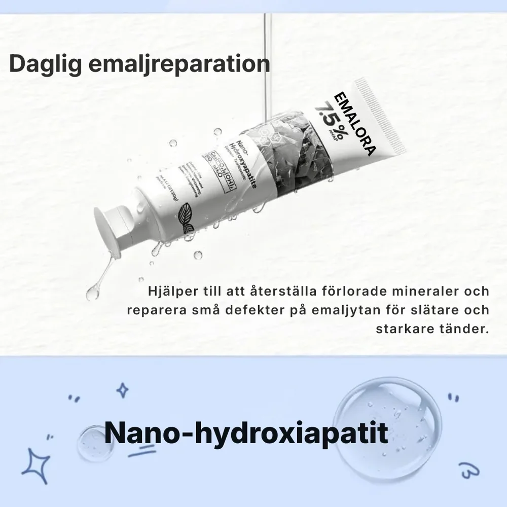 Emalora® | 7.5% reparerande tandkräm med nano-hydroxiapatit - Bild 3