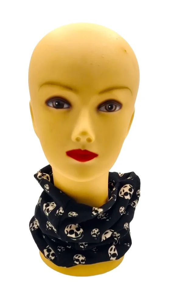 Svart Ansiktsmask dödskalle Scarf Ny multifunktionell sömlös - Bild 1