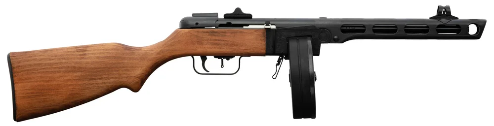 VFC PPSh-41 GBBR Airsoft SMG med tromlemagasin - Træ/Metal - Bild 2