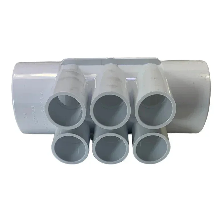 PVC Fördelare 2"/2" hona samt 6x3/4" hona CS - Bild 3