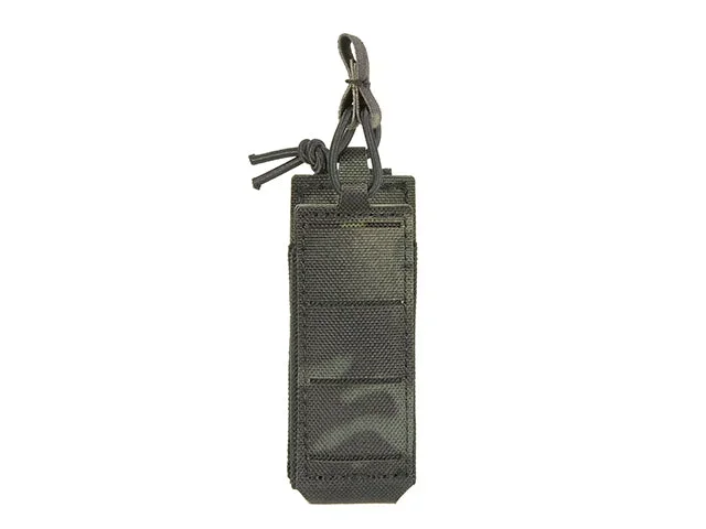 Single elastisk pistolmagasinlomme, laser-cut – Multicam Black - Bild 1