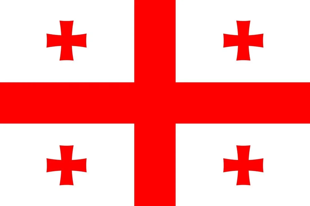 Georgien flagga