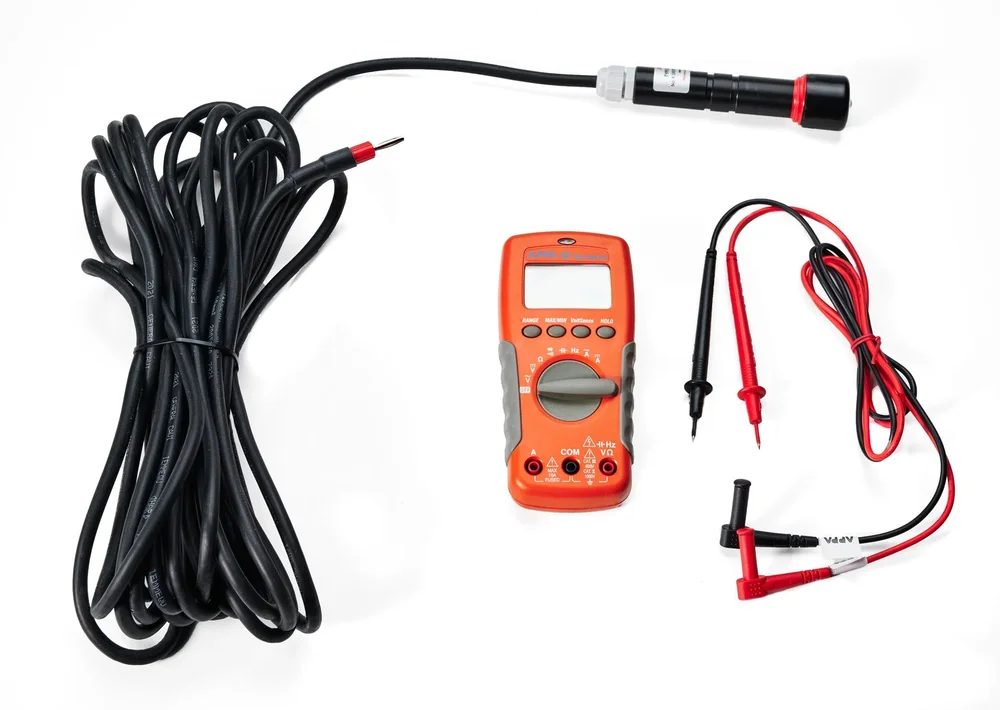 Mätkit för Fartyg/Marint bruk, voltmeter inkl mätsladdar och Ag/AgCl referens - Bild 3
