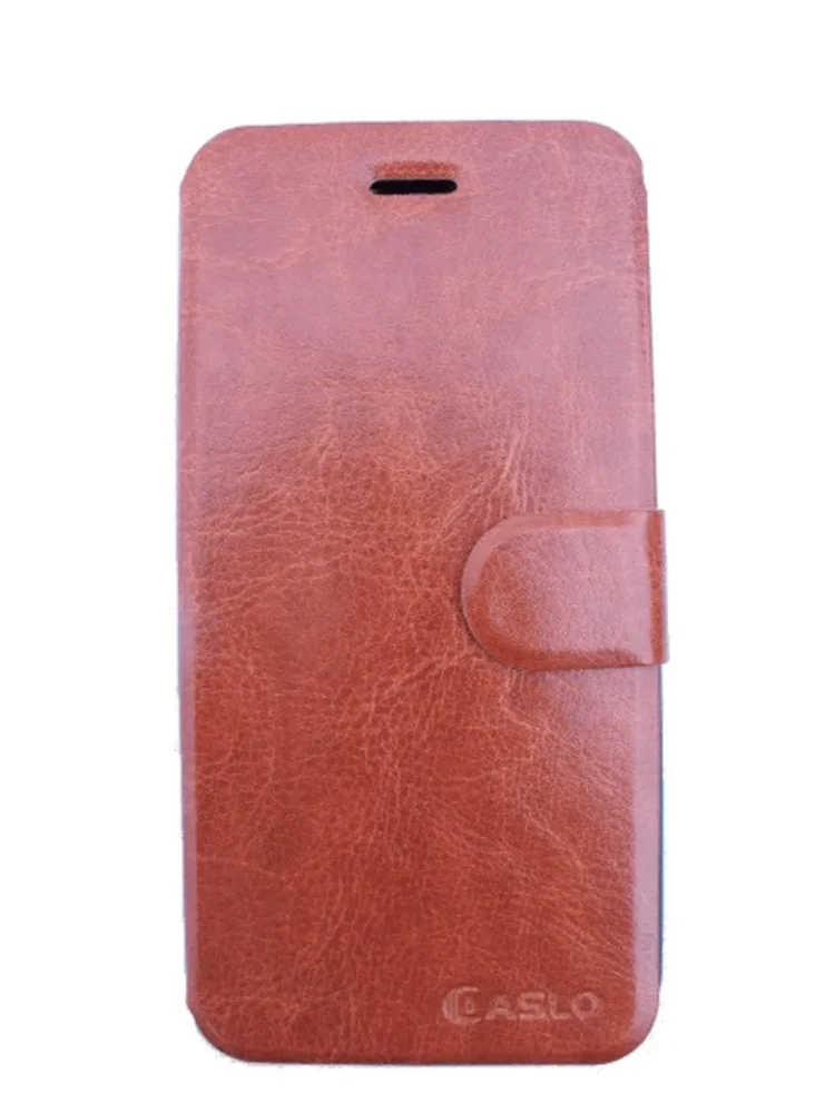 skal / fodral för iphone 6 med kreditkortsfack - brun PU läd - Bild 1