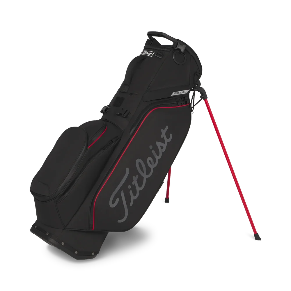Titleist Players S5 STADRY Vattentät golfbag – Black/Red/Graphite Titleist Players S5 STADRY Vattentät golfbag – Black/Red/Graphite