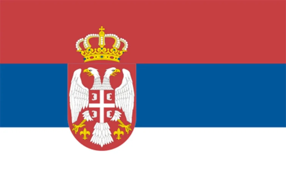Flagga - Serbien