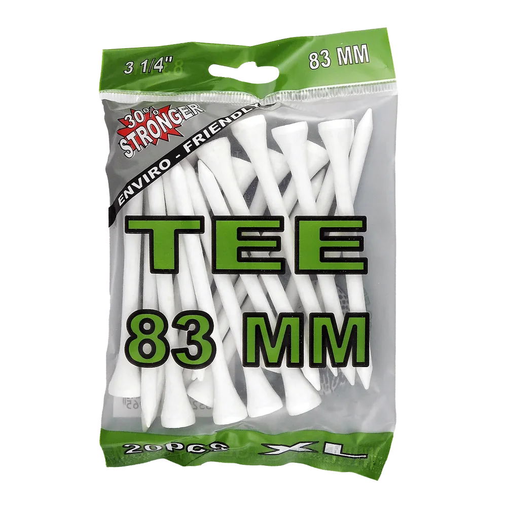 Golfrummet Wood Tees White 83mm
