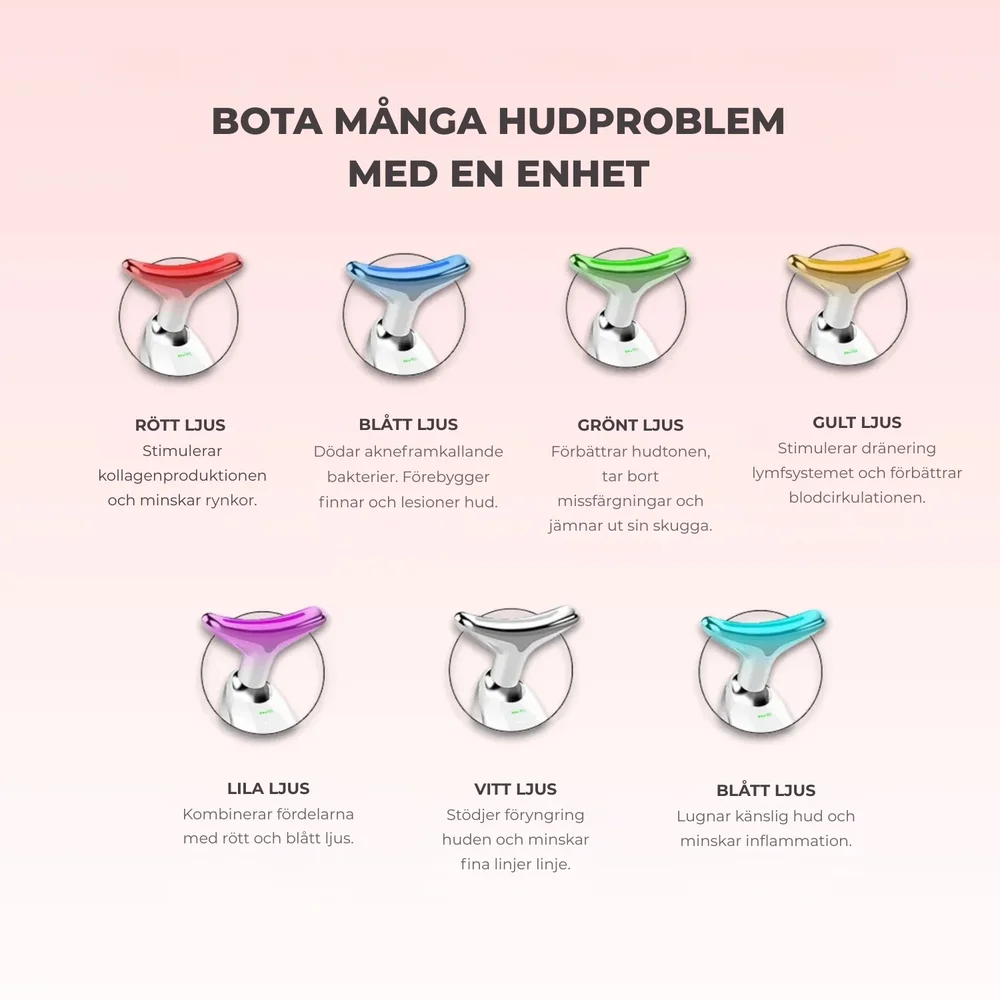 Skinlux® | 7-i-1 LED-ansiktsvårdsapparat - Bild 2