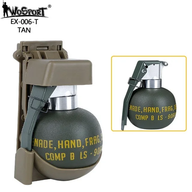 WoSporT WST M67 attrapgranat i ABS med MOLLE-lomme til vest - Bild 1