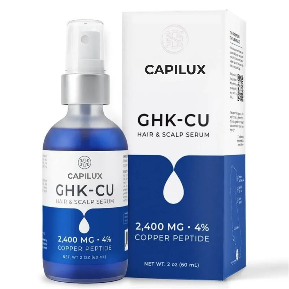 Capilux® | GHK-Cu Kopparpeptidserum | Mindre synligt håravfall & fylligare hår över tid - Bild 1