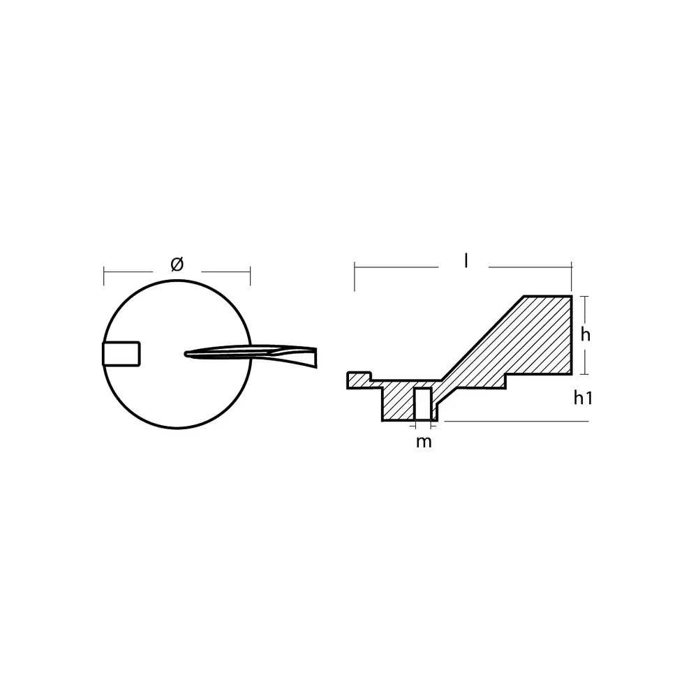 Zinkanod Yamaha, motor, 67F-45371-00, 0.391KG, R801140 - Bild 3