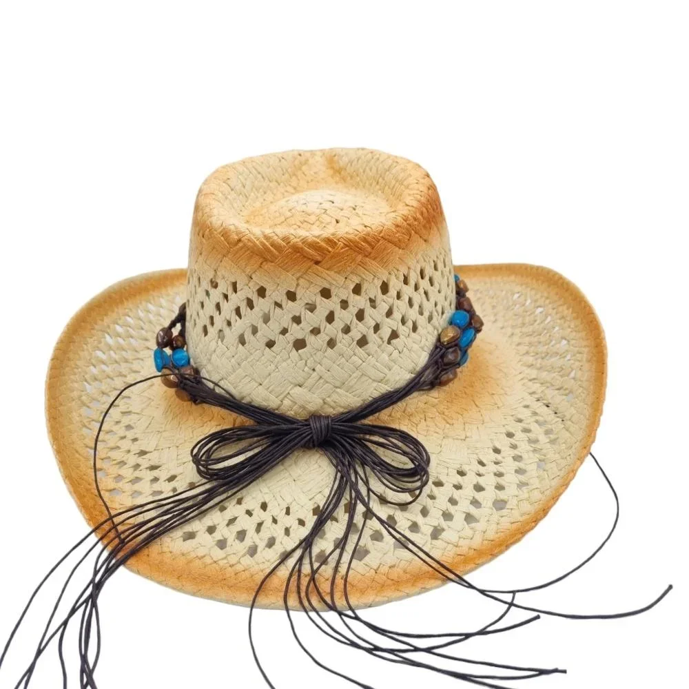 Cowboyhatt Blue medallion white - Bild 3