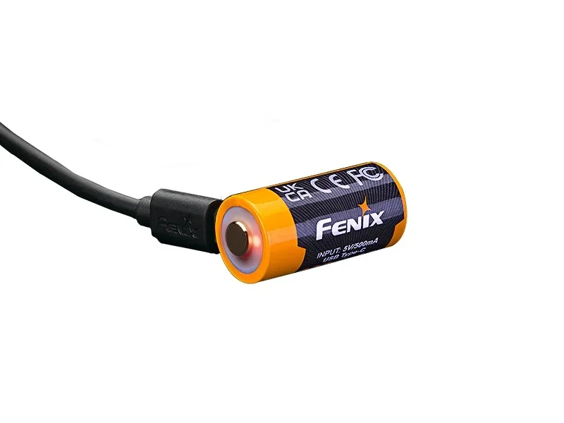 FENIX RCR123A Genopladeligt Batteri 3,6V 800mAh USB-C - Bild 3
