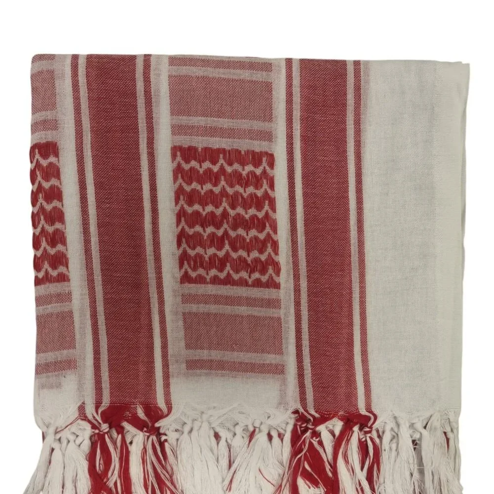 Palestinasjal Keffiyeh - Röd och vit - scarf - Bild 2