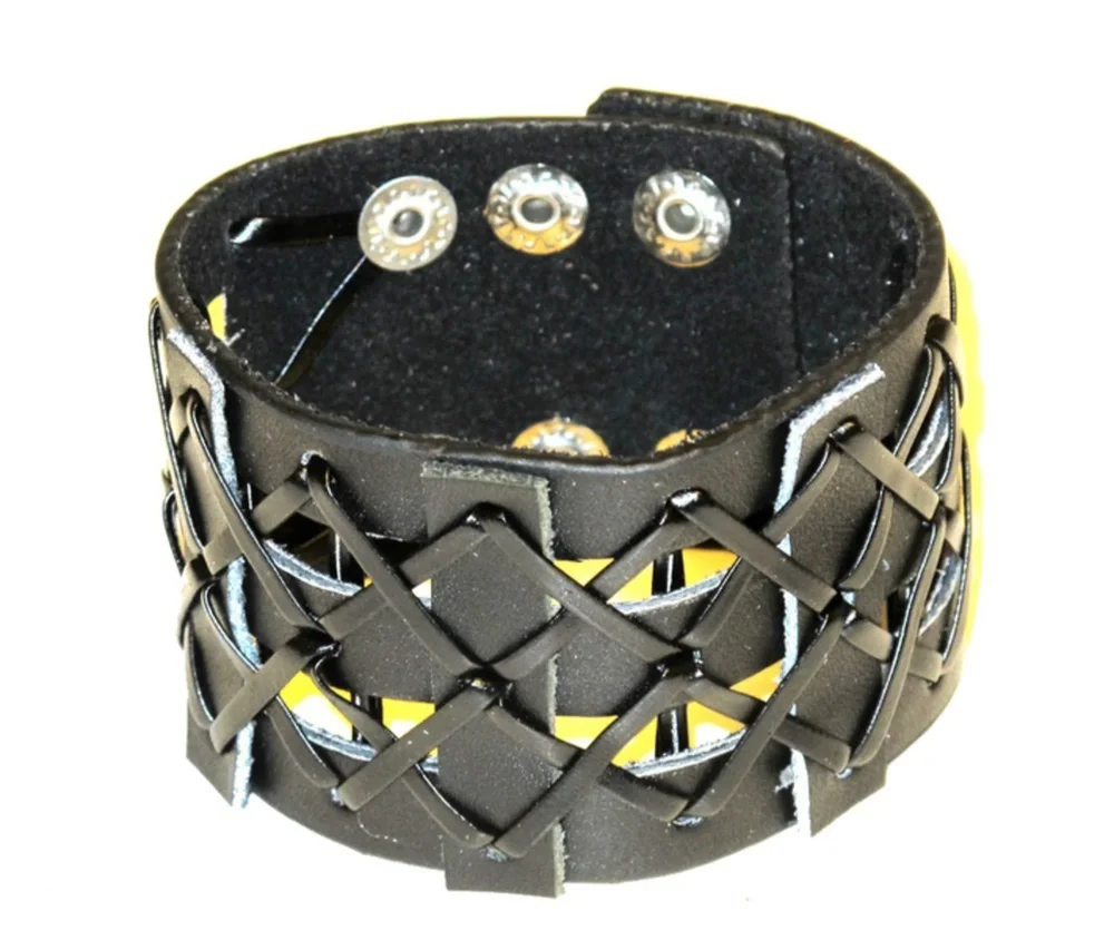 Läderarmband svart