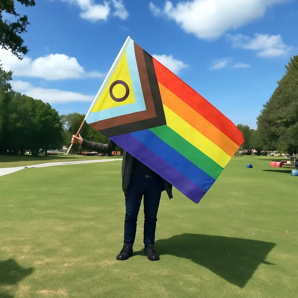 Progress Pride Flagg - 150 * 90 cm - Bild 1