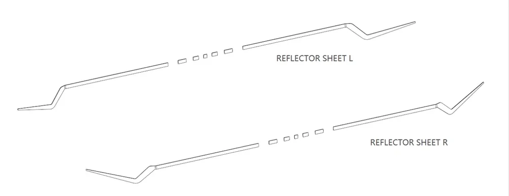 Reflector Sheet R (Lámina Reflectora) compatible for Minimotors Dualtron - Bild 2