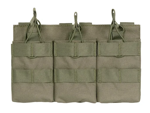 Triple magasinlomme med åben top til 7.62 – Ranger Green Triple magasinlomme med åben top til 7.62 – Ranger Green