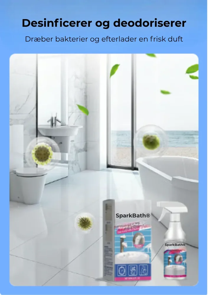 SparkBath® | Ditt badrum har aldrig varit så enkelt att rengöra - Bild 3