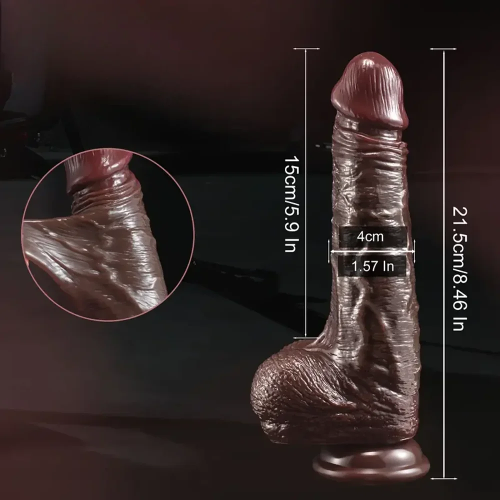 DILDO RÖRLIG FÖRHUD BLACK - Bild 3