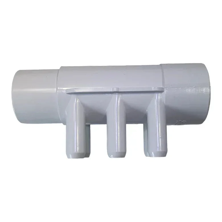 PVC Fördelare 2"/2" hona/hane samt 6x3/4" hane slät CS - Bild 2