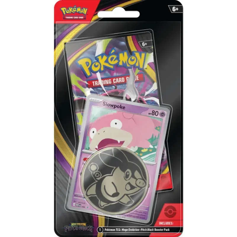 Pokémon Mega Evolution: Pitch Black Checklane Blister Slowpoke Promo Pokémon Mega Evolution: Pitch Black Checklane Blister Slowpoke Promo