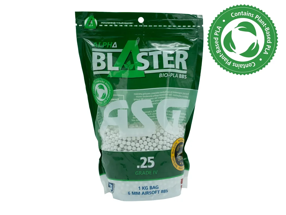 Alpha Blaster PLA kugler, 0,25 g – 1 kg pose Alpha Blaster PLA kugler, 0,25 g – 1 kg pose