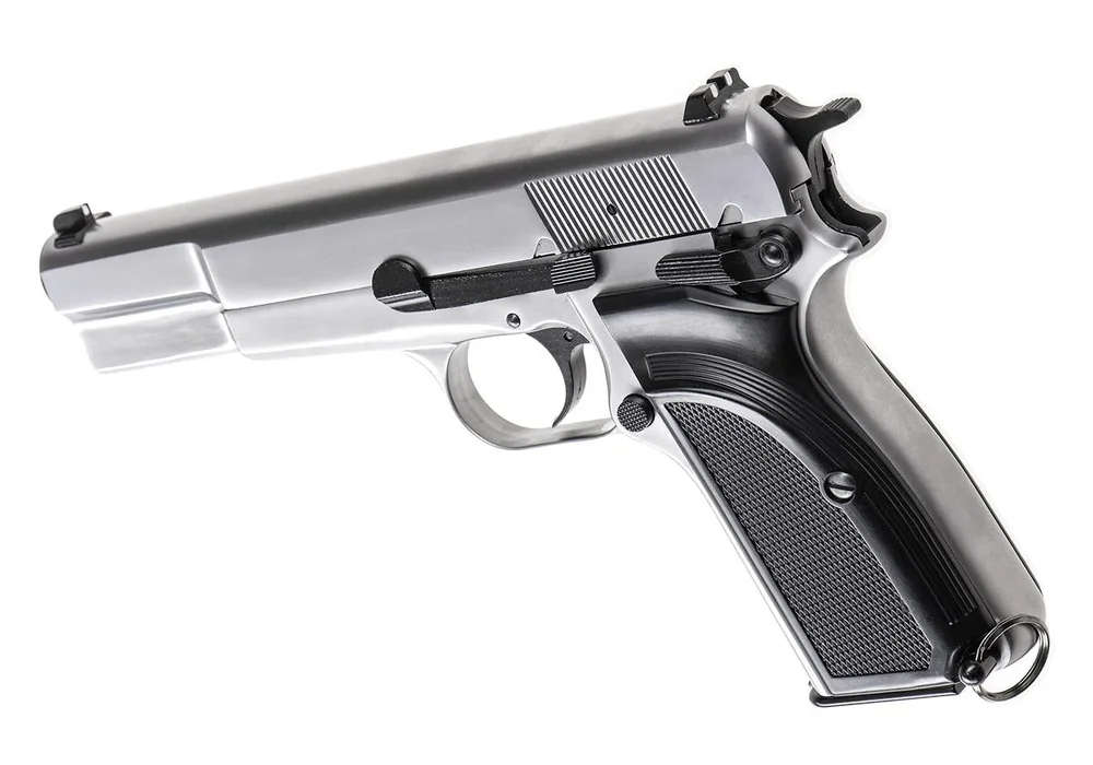 WE Hi-Power Mk3 Full Metal GBB - Silver - Bild 2