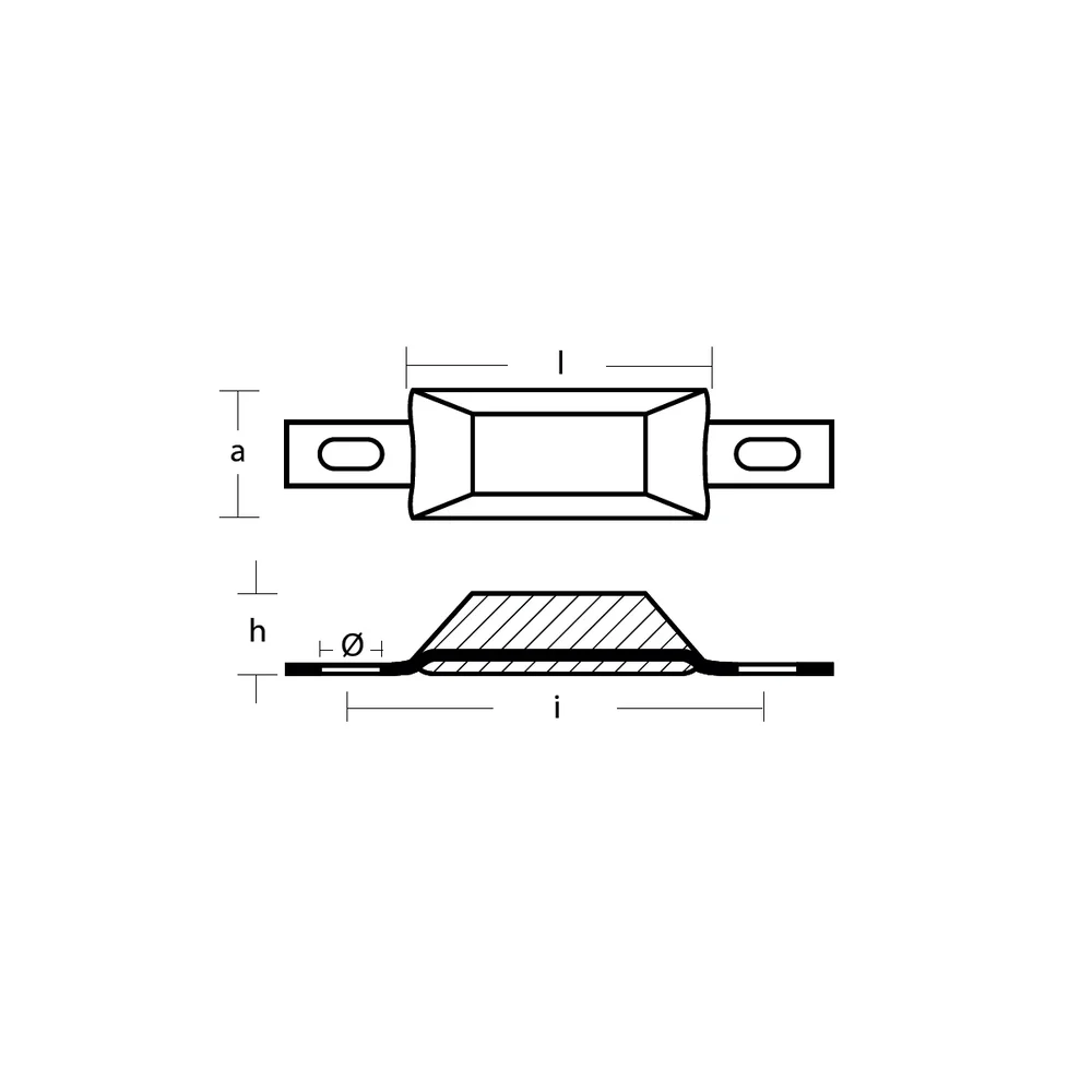 Magnesium Anod - CC 132mm - Skandinavisk typ - Bild 2
