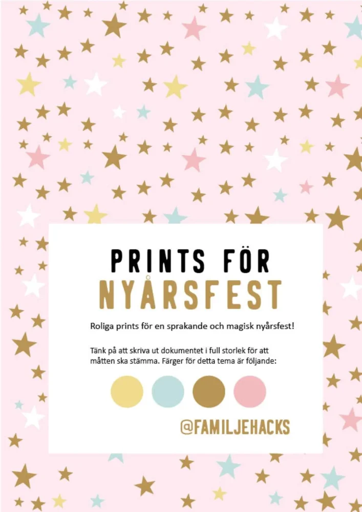 Prints för temafest: Nyår! - Bild 1