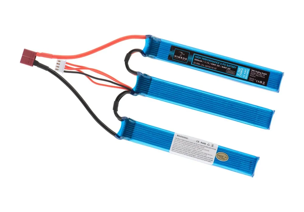 Nimrod LiPo 11.1V 2000mAh 25C Split Type T-Plug Nimrod LiPo 11.1V 2000mAh 25C Split Type T-Plug