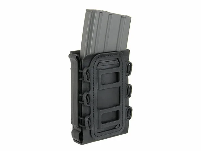 Soft shell riffelmagasinlomme til 5,56 med MOLLE-clips – sort - Bild 3